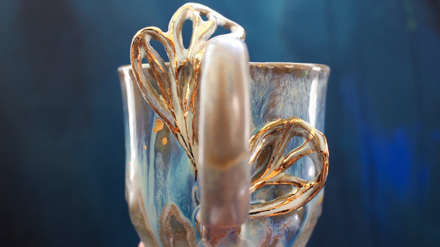 11oz Turquoise Dragonfly Wing Mug