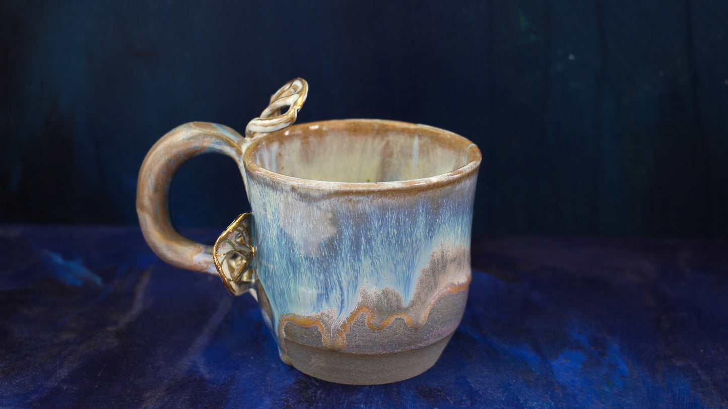 11oz Turquoise Dragonfly Wing Mug