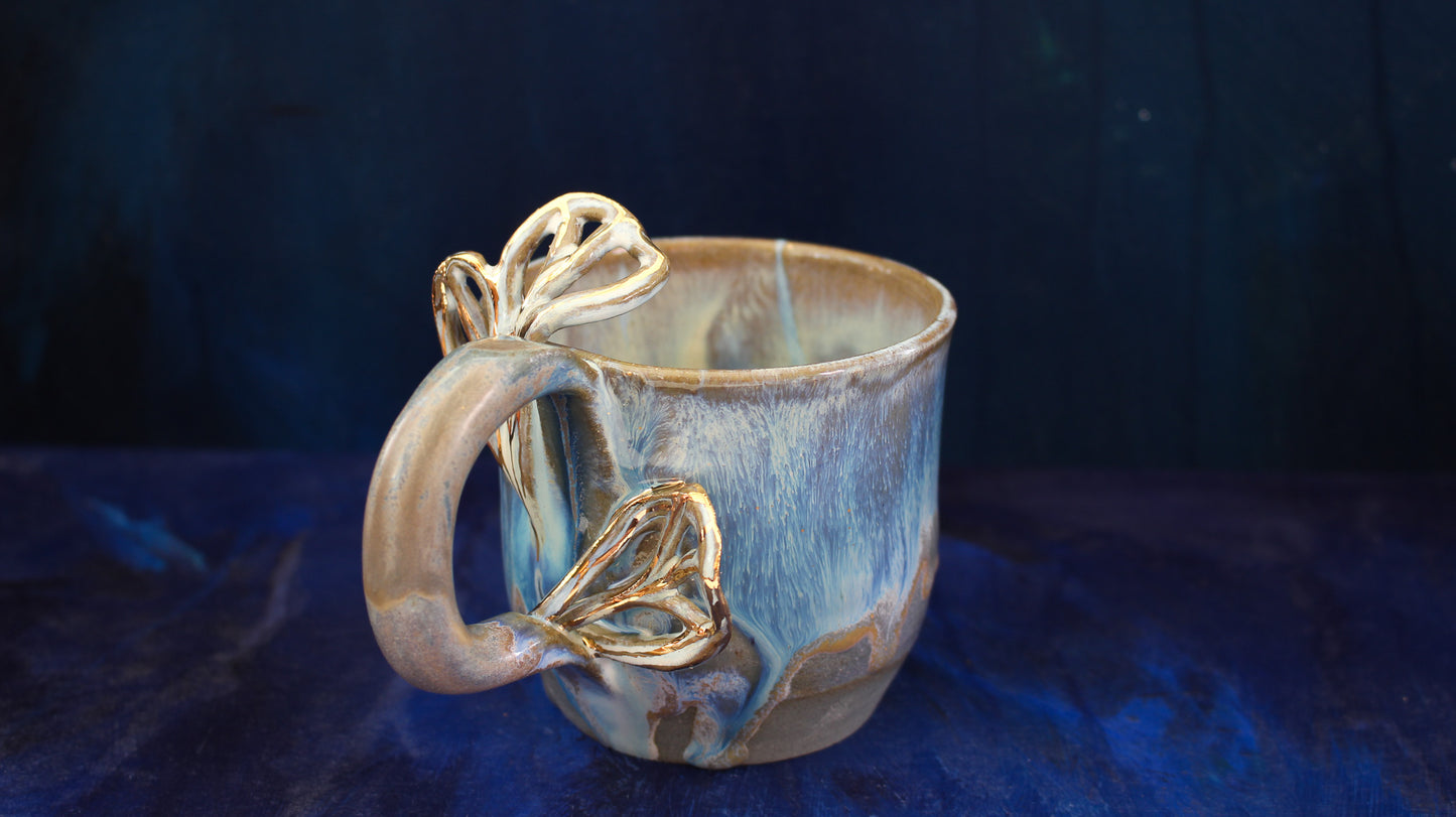 11oz Turquoise Dragonfly Wing Mug