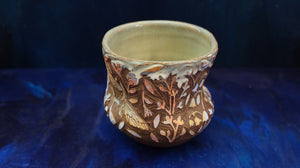 16oz Earthen Cicada Carved Tumbler