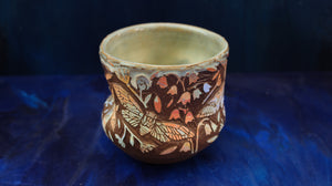 16oz Earthen Cicada Carved Tumbler