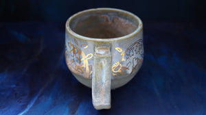 13oz Teal Golden Lily Mug