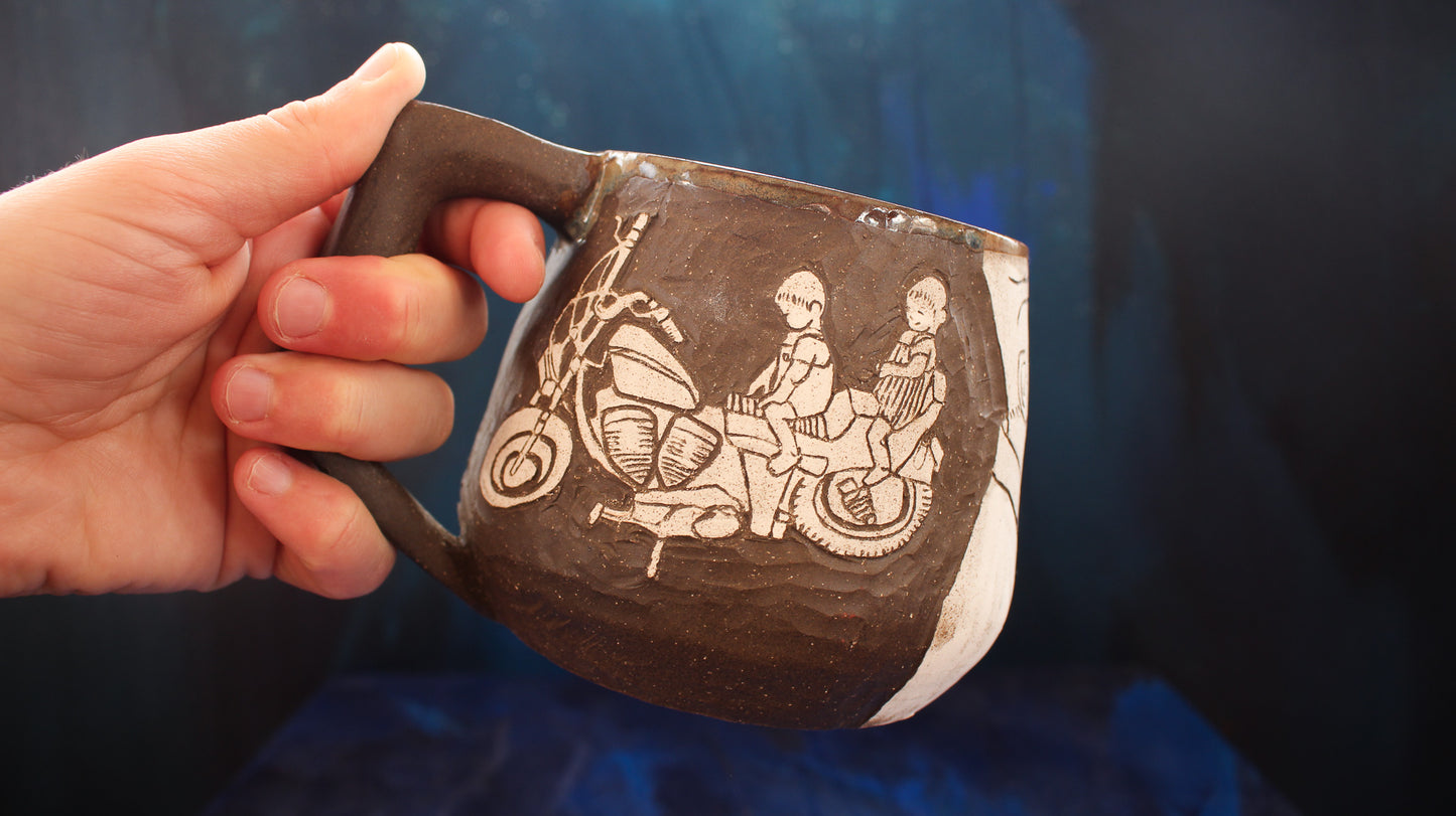 CUSTOM STORY MUG ~ Black & White