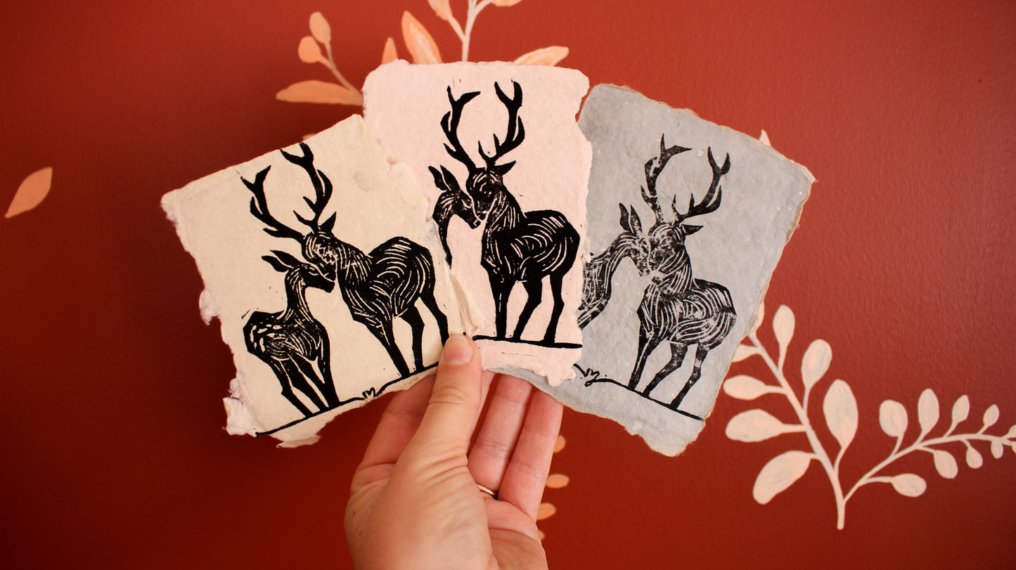 Deer Valentine ~ Card Set